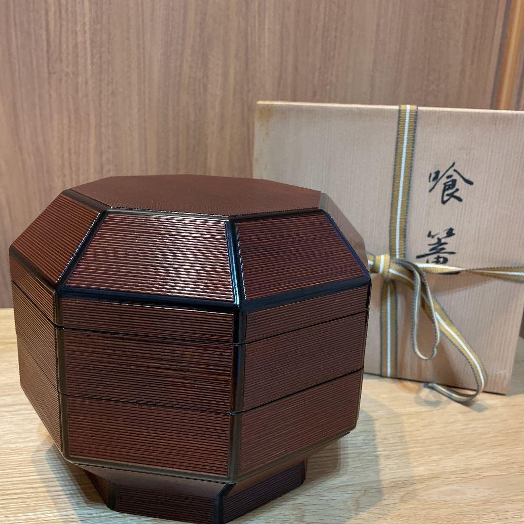 象彦　珍しい形　八角形　喰籠　重箱 象彦 珍しい形 八角形 喰籠 重箱